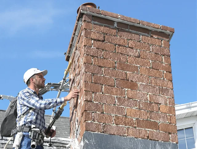 Brickwork for a chimney rebuild by Newington Chimney Sweep in Newington, CT