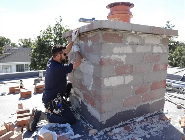 Advanced chimney repair process by Newington Chimney Sweep in Newington, CT