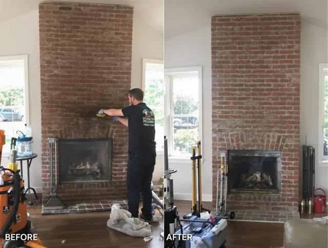 Finished chimney sweeping service by Newington Chimney Sweep in Newington, CT
