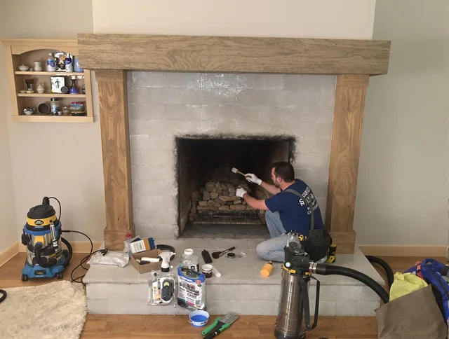 Detailed creosote removal process by Newington Chimney Sweep in Newington, CT