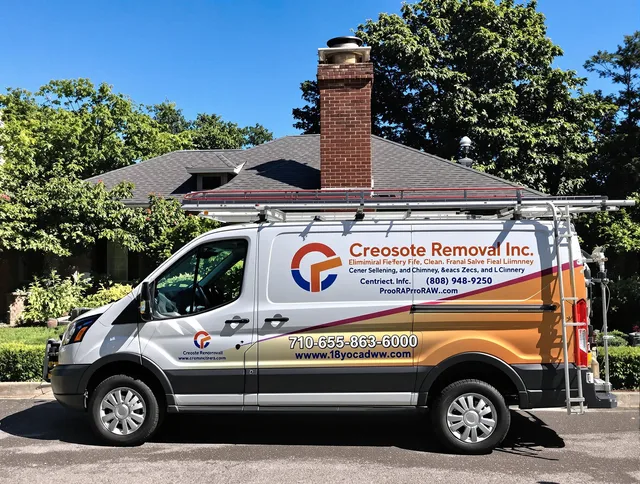 Newington Chimney Sweep technician removing creosote safely in Newington, CT