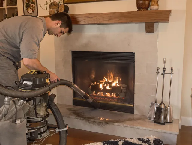 Routine fireplace upkeep by Newington Chimney Sweep in Newington, CT