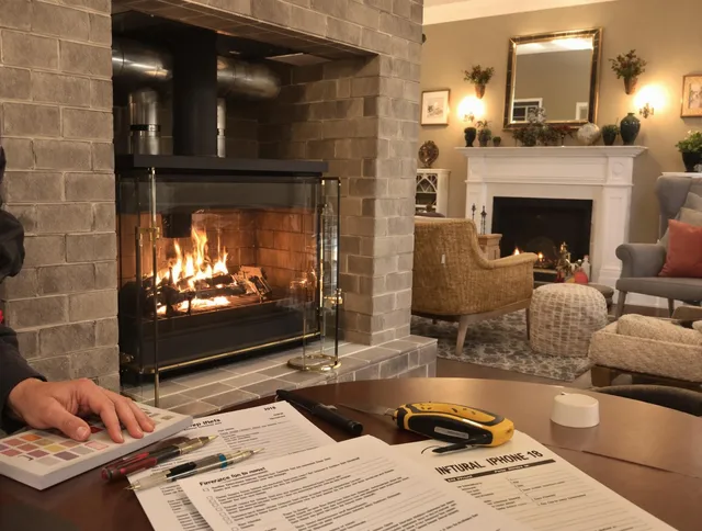 Newington Chimney Sweep verifying fireplace safety measures in Newington, CT