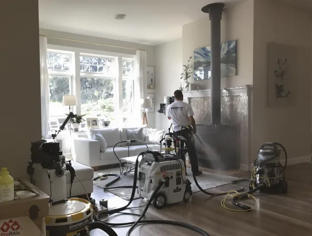 Soot removal service by Newington Chimney Sweep for a fireplace in Newington, CT